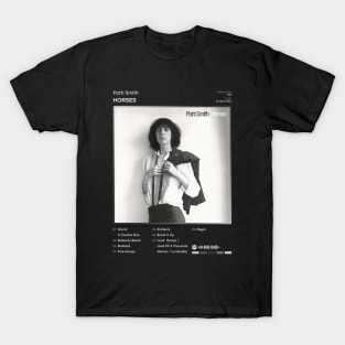 Patti Smith - Horses Tracklist Album T-Shirt